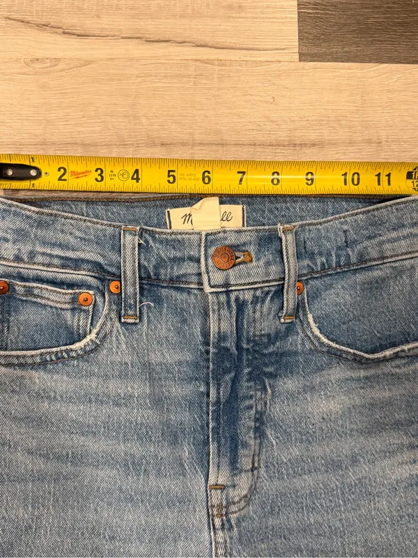 Madewell The Perfect Vintage Jean Womens Light Wash High Rise Straight Leg Sz 23 - Image 7