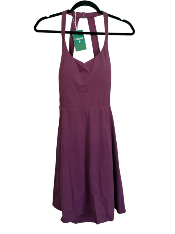 Halara SoftlyZero Airy Backless Twisted Flare Active Dress Size L - Image 3