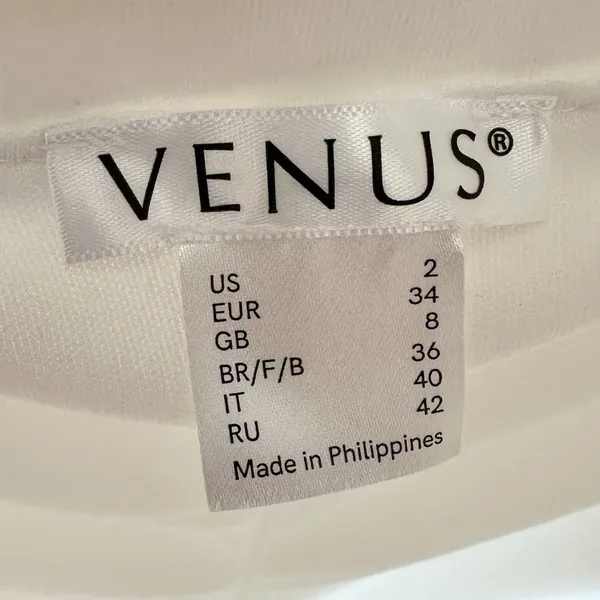 Venus Dress 2 Sm Mini Sleeveless White Crochet Resort Vaca Ready Pullover NWOT - Image 2