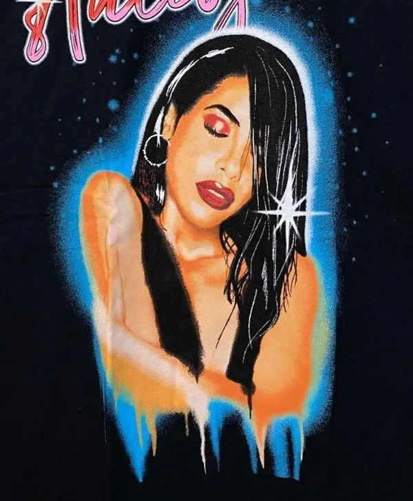 Aaliyah Airbrush Queen of Urban Pop Self-titled Album Tee 2X - Image 2