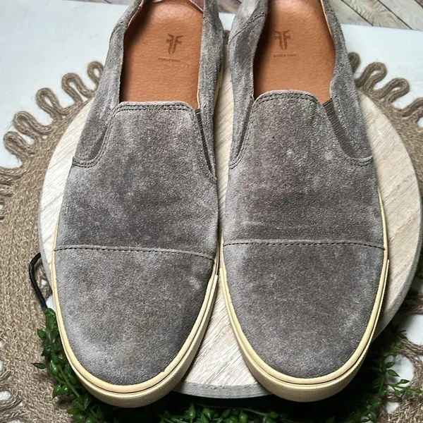 Frye Gemma Cap Suede Loafer 8 Fall Casual Leather Brown Tan Minimalist‎ - Image 2