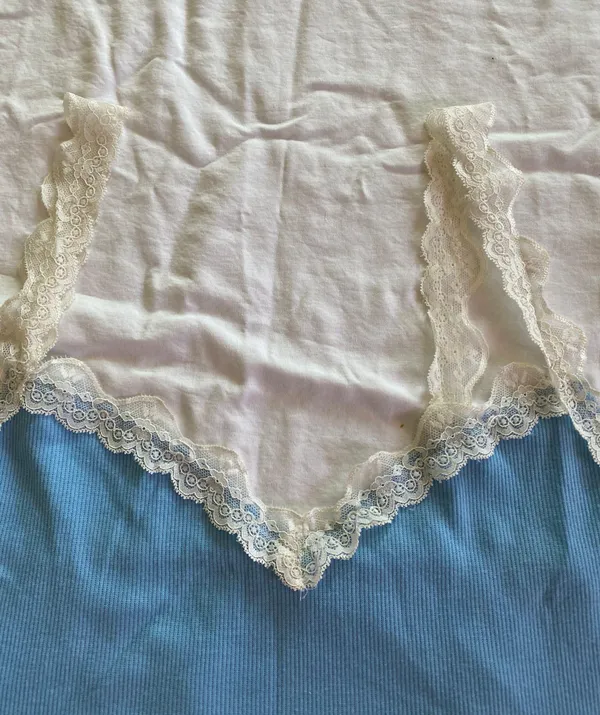 Blue Lace Tank Top Size L - Image 2