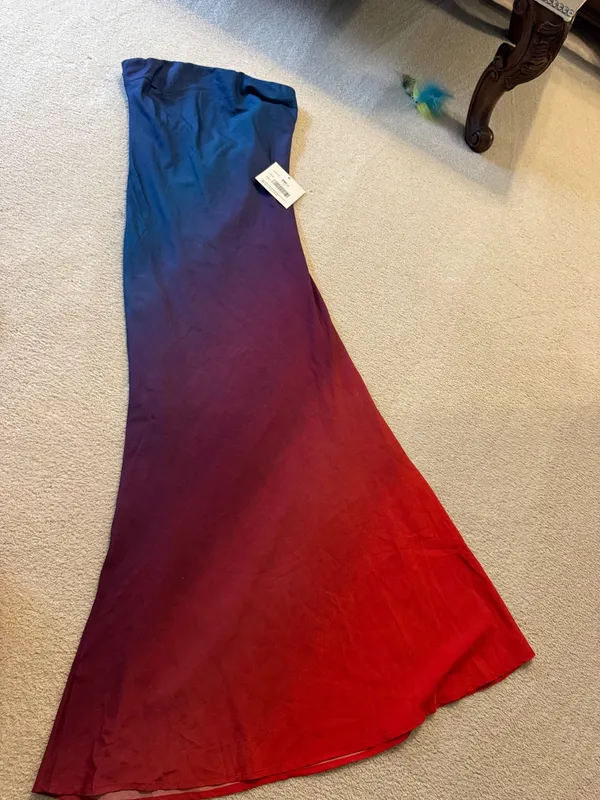 (Hello Molly) Reverse Clothing - Purple to Red Ombre Maxi Dress Size M Brand new with tag - Image 7