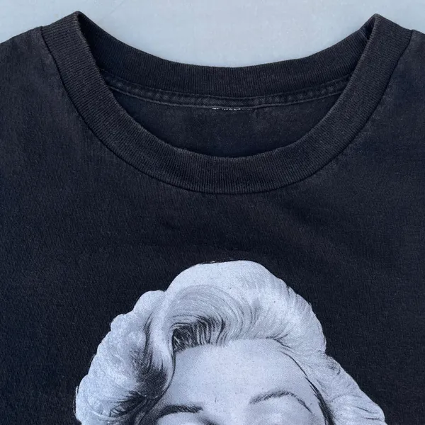 Vintage Marilyn Monroe Black Hustle Graphic T-shirt - Image 4