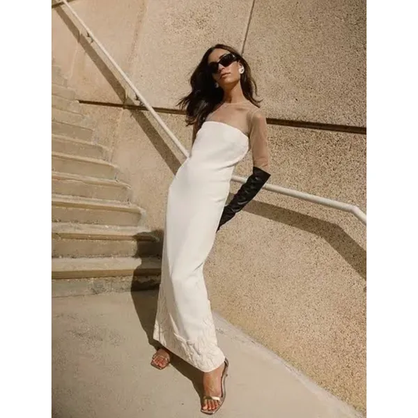 Antonio Melani x Elizabeth Damrich Babe Mesh Crepe Soutache Maxi Dress US 2 NWT - Image 3