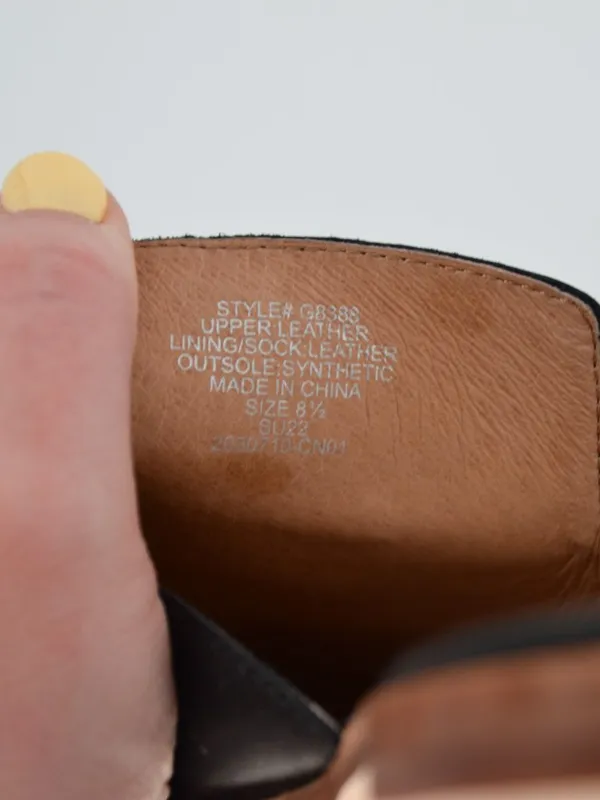 Madewell Gemma Mule Pointed Toe Leather Slide True Black 8.5 - Image 8