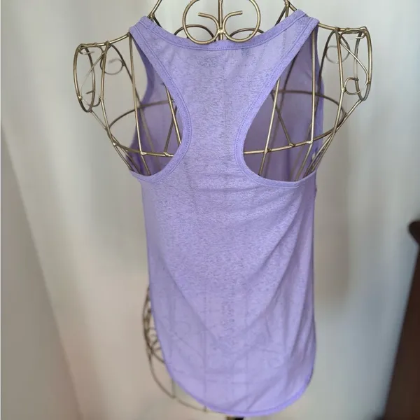 Gymshark Open Side Tank Top Womens XS Purple Racerback Workout Top - Image 5