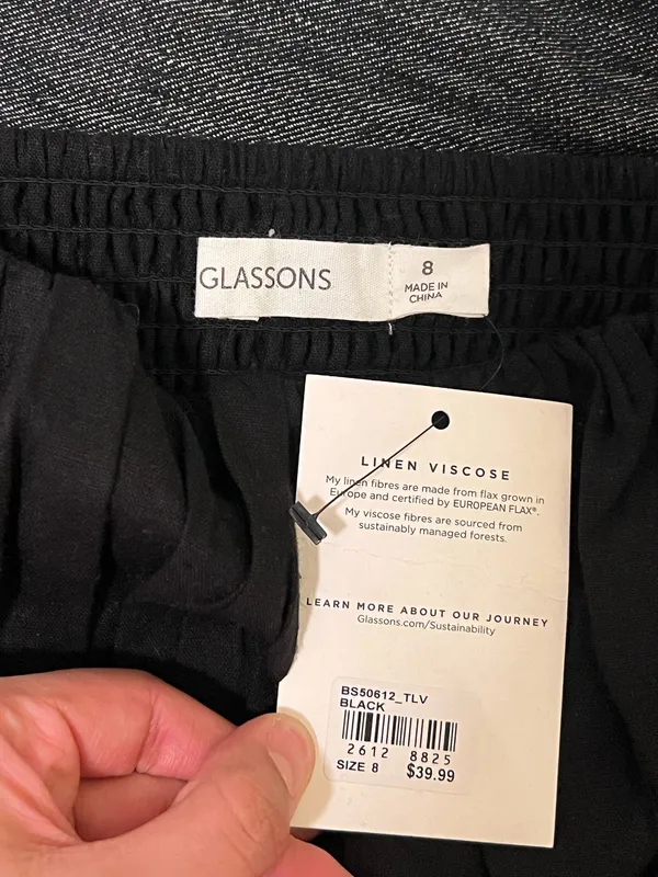 Glassons Black square neck corset - Image 5