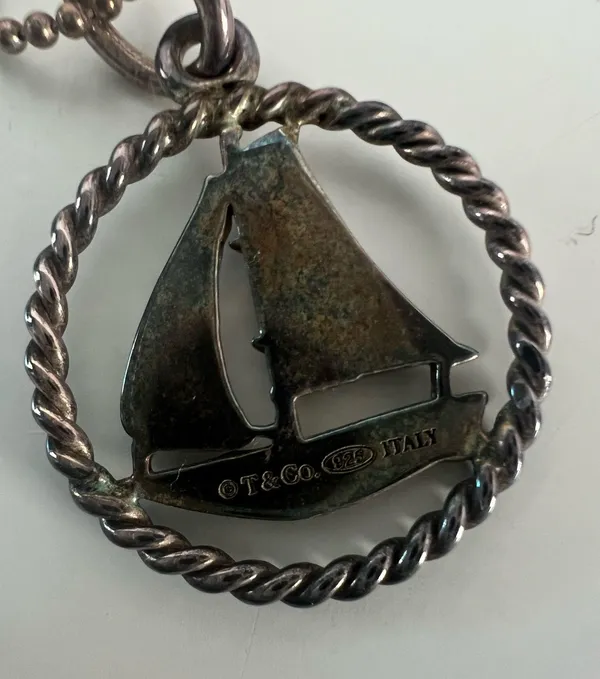 Tiffany & Co. Sailboat Pendant Necklace - Image 4