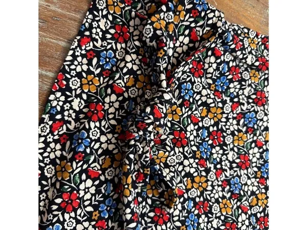 Maeve Anthropologie Floral Peplum Top XL - Image 6