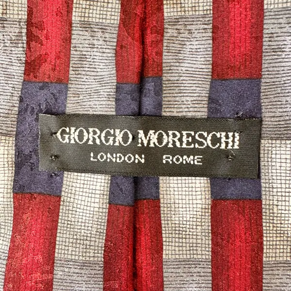 Giorgio Moreschi Men's Tie Geometry Silk Multicolor Classic Necktie Cravat acs - Image 9