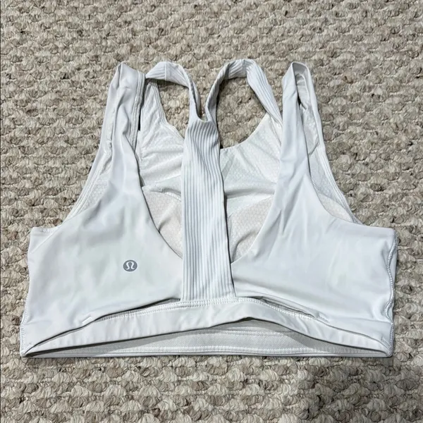 Lululemon White Sports Bra - Image 2