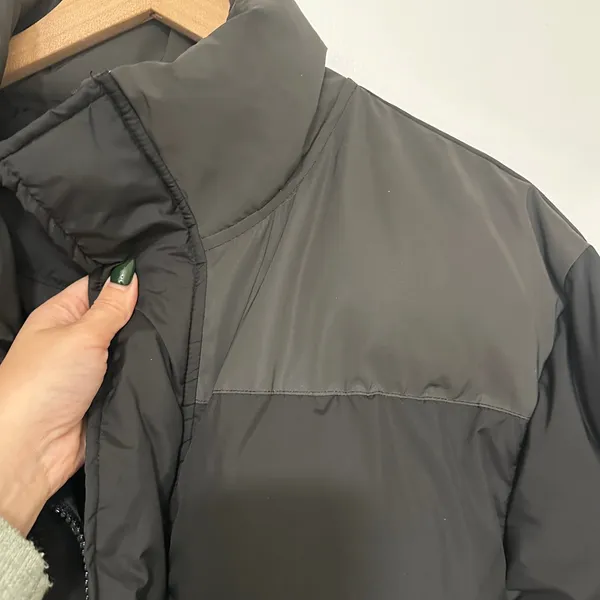 Fabletics | Women's Black / Coal Full Zip Quilted Puffer Jacket, Size XS - Image 4