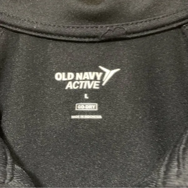Old Navy Active Women's Go-Dry Black Full Zip Sweater - Size Large - Image 3