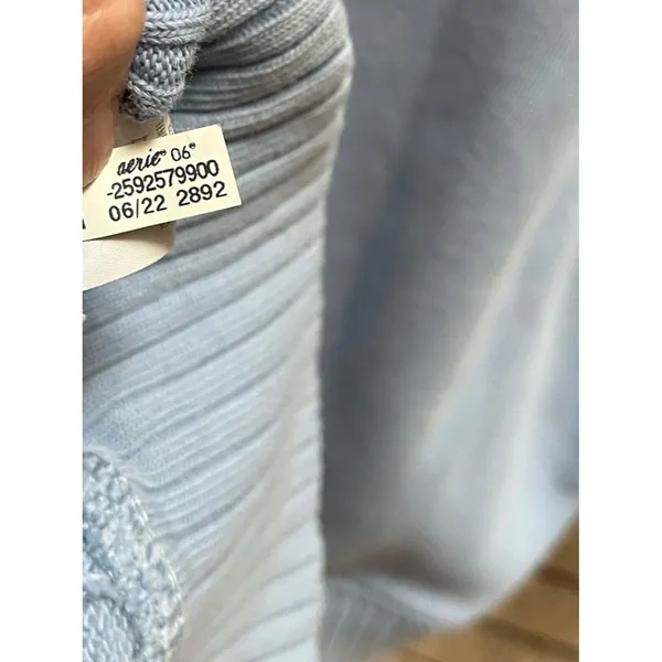 Aerie Down to the Earth oversized relaxed fit sweatshirt Light Blue Small - Image 9