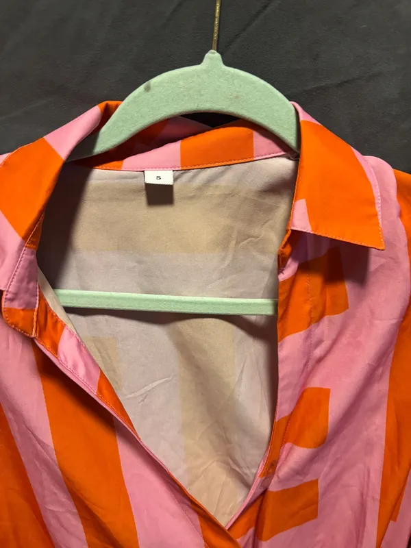 Pink and orange dress - Image 4