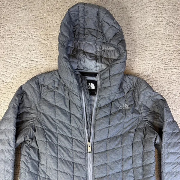 Women's The North Face Size Small Thermoball Eco Parka Puffer Jacket Hooded - Image 2