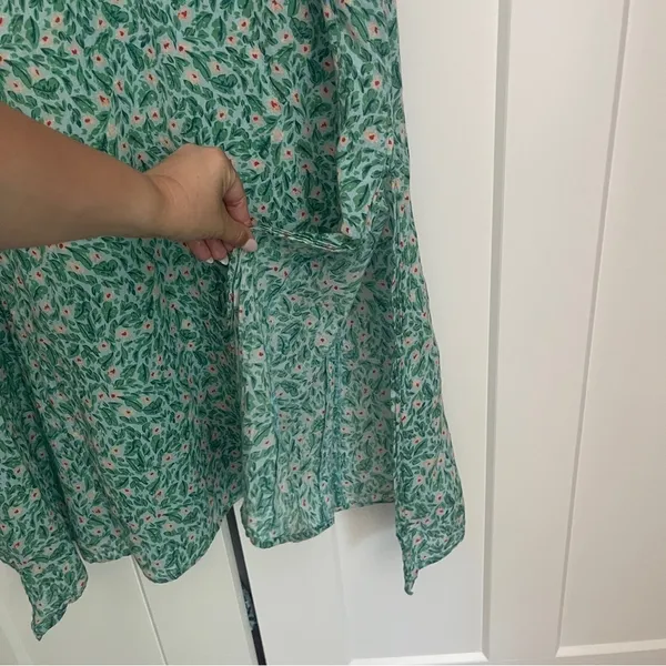 Roller Rabbit Cerro‎ Green Floral Dress Long Sleeve Curtis Maxi - Image 4