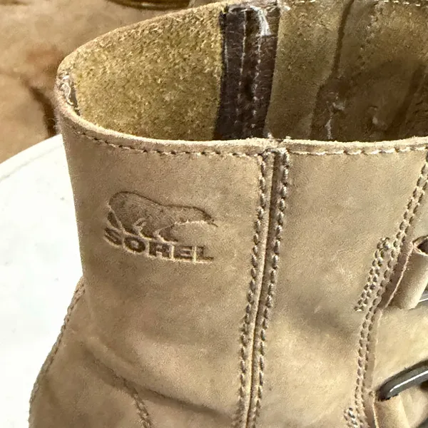 Sorel Joan Of Arctic Wedge Boots Womens‎ 8 Ash Brown Waterproof Chunky Lug Sole - Image 12