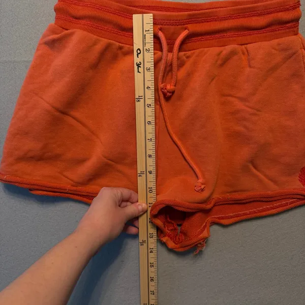 FP Movement Free People Time after Time Set Sweatshirt Shorts Orange Sz Med - Image 7