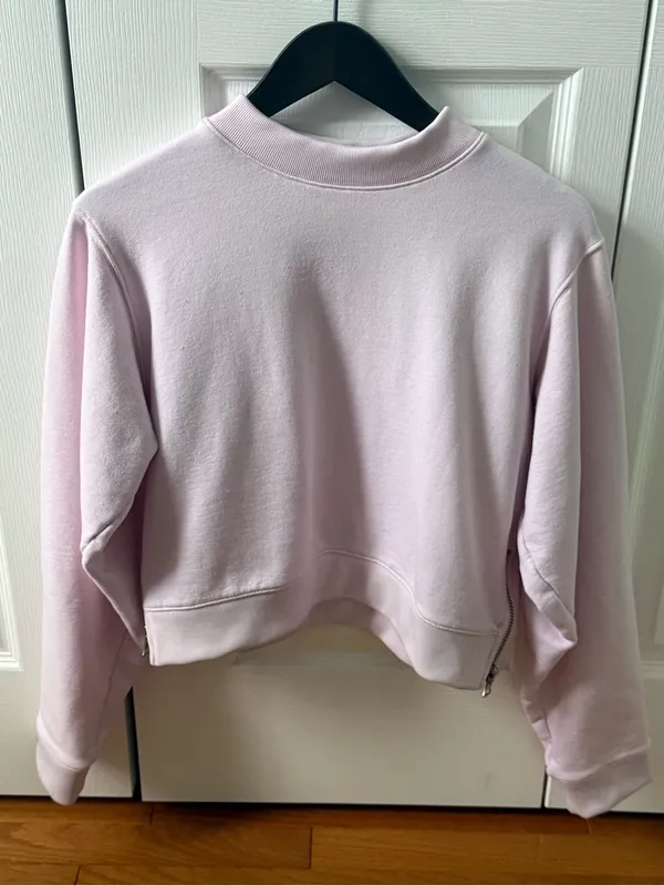 Acne Studios Bird Fleece Sweatshirt in Pink - Image 2