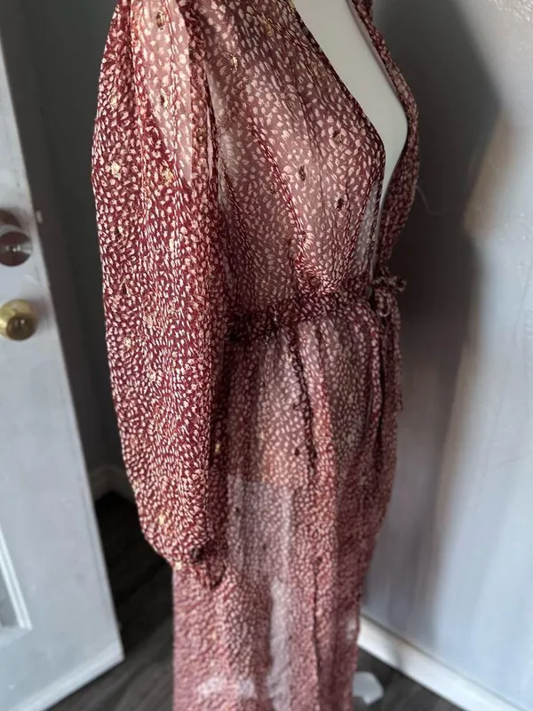 Express wine Lace cardigan - Image 2