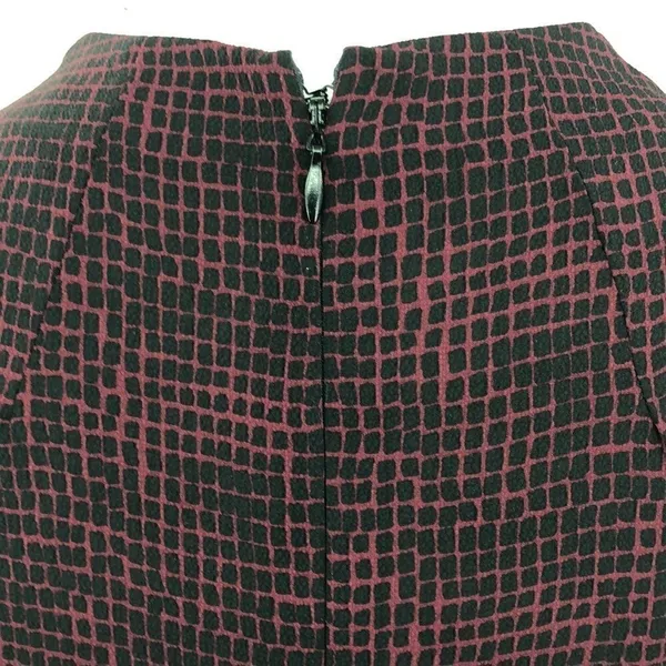 Topshop sleeveless maroon black size 6 tunic - Image 5