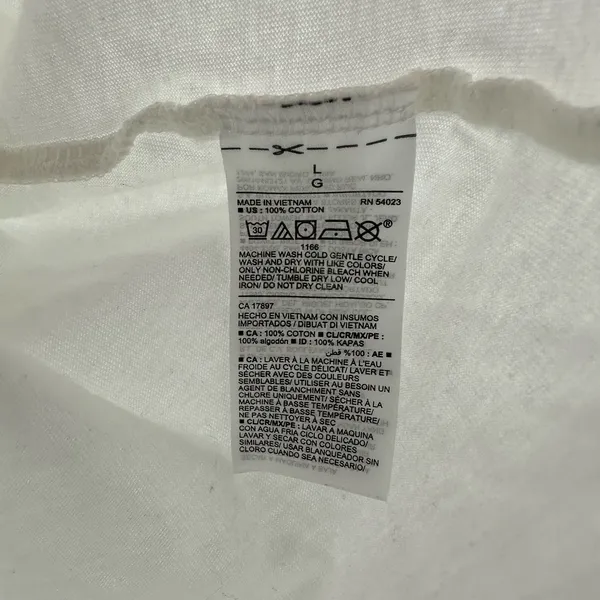 Old Navy Size Large Tank Top White Crew‎ Neck Pocket Solid Everyday Undershirt - Image 4
