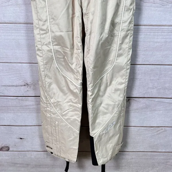 Spyder XT.L Women Ski Bibs Sz 8 Beige Thinsulate Insulation Snow Sports Gorpcore - Image 5