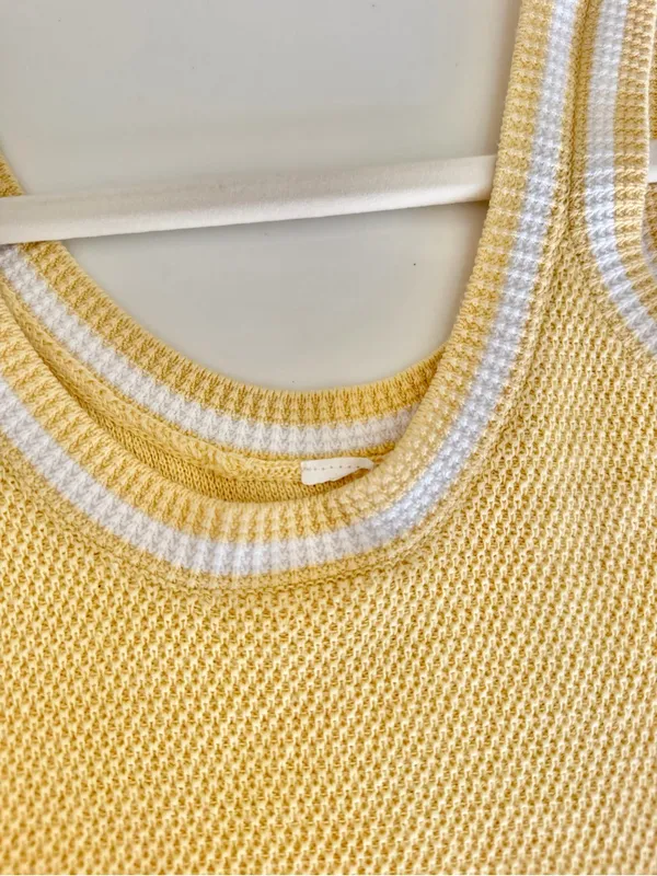 ALO Yoga Tennis Club Sweater Knit Dress - Warm Butter Yellow - XS - Like New - Image 8