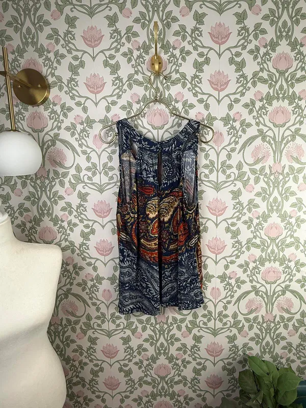 Marc by Marc Jacobs Bohemian Paisley Print Tunic Sleeveless Top - Size - Medium - Image 3