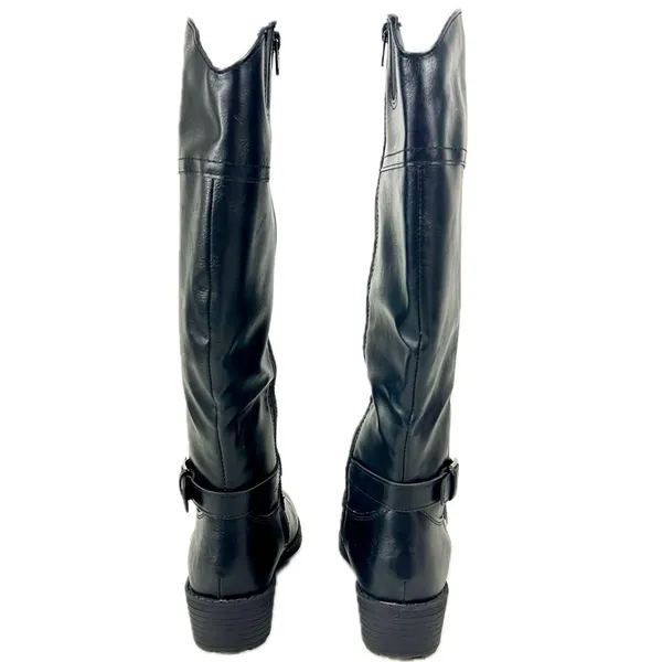 NIB - St. John’s Bay Black Riding Boots | Tall Classic Everyday Boots | Size 8.5 - Image 5