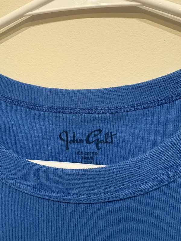 Blue Brandy Melville Baby Tee - Image 3