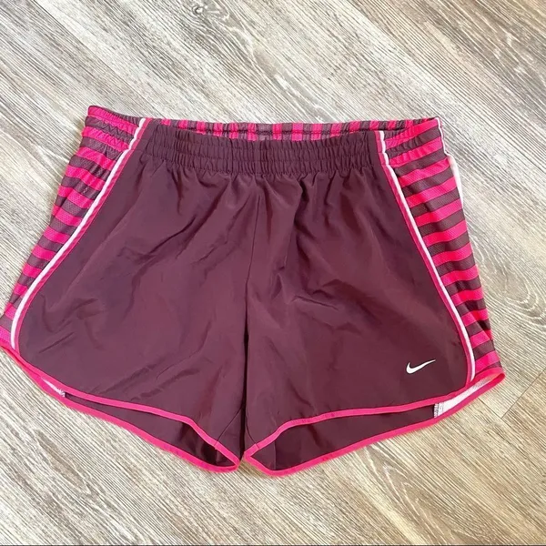 Nike pink brown stripe dri fit shorts - Image 8