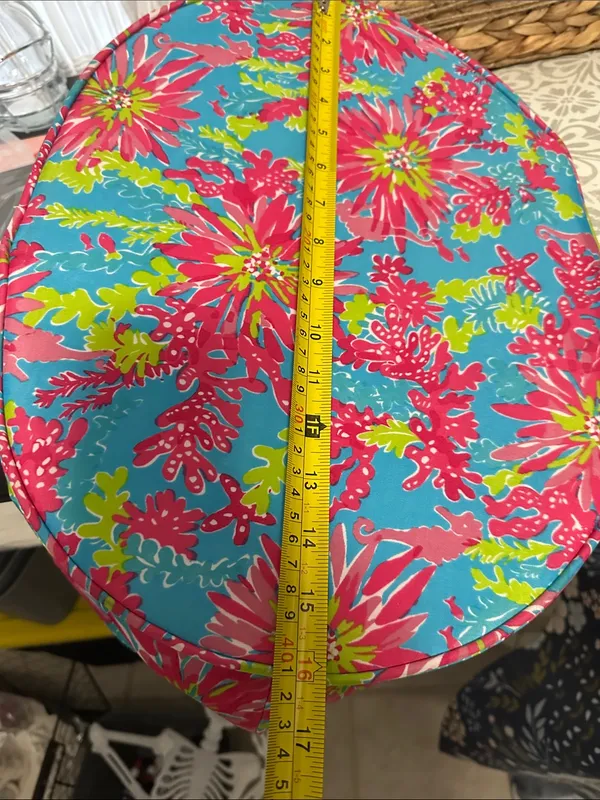 Lilly Pulitzer Large Turquoise Pink Floral Neoprene Tote - Image 11
