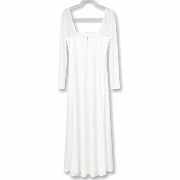 Lulus Luxe Bridal Lovingly Yours White Mesh Long Sleeve Wedding Maxi Dress XL - Image 8
