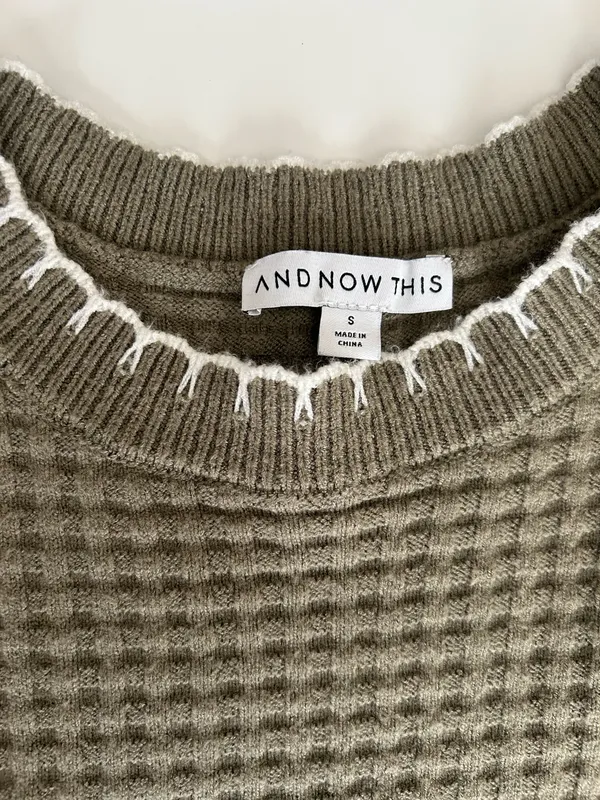 Macy's Olive green sweater vest - Image 3