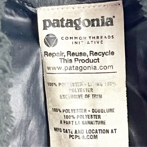 PATAGONIA Los Gatos Fleece Full Zip Pockets Sleeveless Vest Size Medium Hiking - Image 3