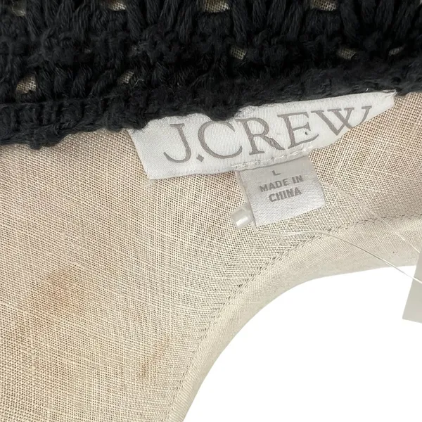 J. Crew Limited Edition Crochet‎ Maxi Sweater Dress Black Size Large - Image 11