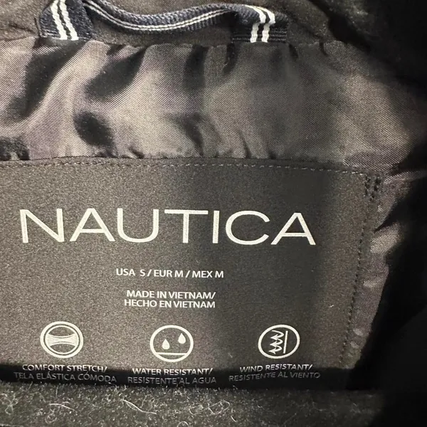 B122 Nautica black quilted vest with zipper pockets Size S - Image 2