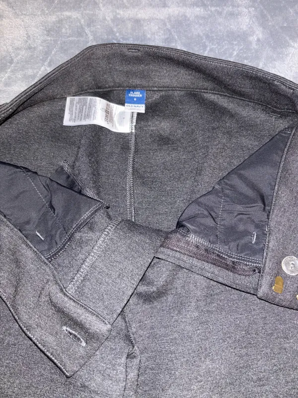 Old Navy Flare Trousers Grey - Image 4