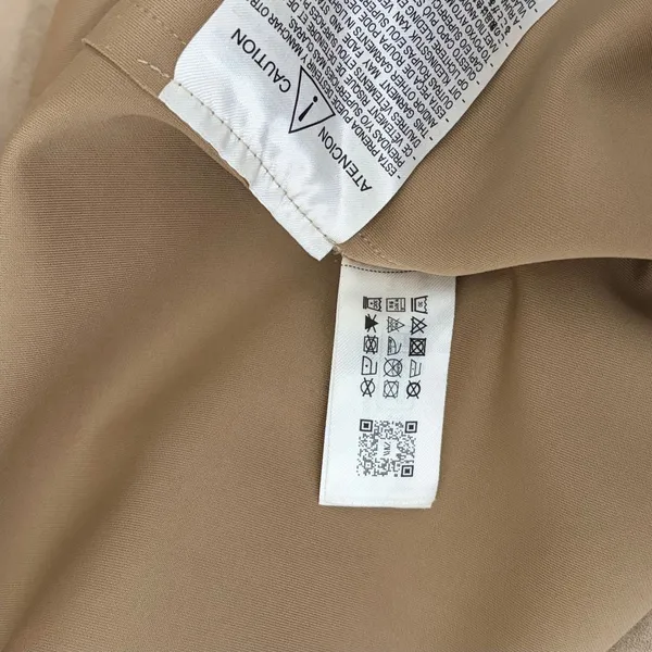 ZARA Faux Suede Trench Coat Belted Jacket Solid Tan Brown Pockets Outdoors Large - Image 14
