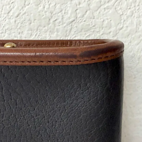 Vintage DOONEY & BOURKE All Weather Leather Collection Black/Brown Crossbody Bag - Image 12