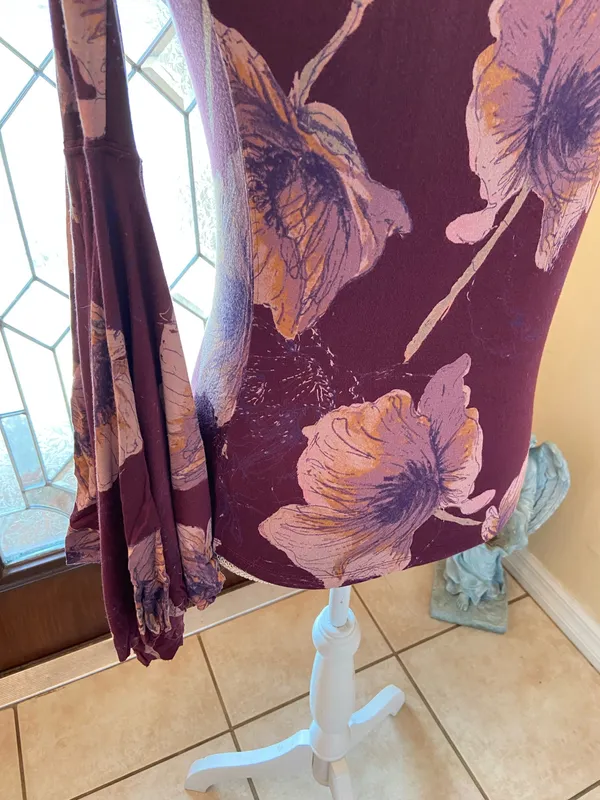 Free People Birds of Paradise Wine /purple Color Top size SP - Image 9