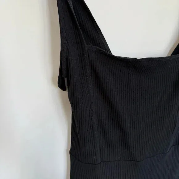 Reformation Liz Tie Shoulder Mini Dress Black Size XS - Image 6
