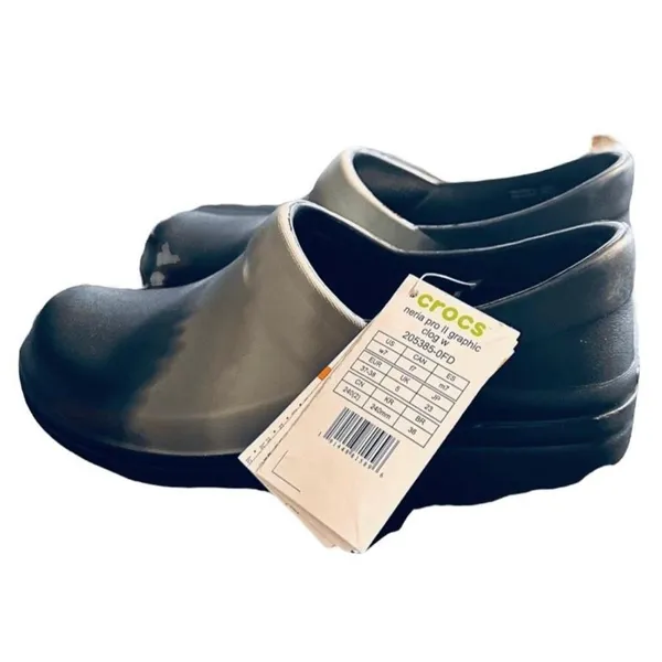 Crocs‎ Neria Pro II Work Clog Black Ombre Slip Resistant - Image 3