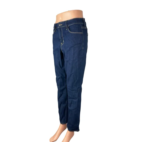 Old Navy Women's Dark Blue High Rise Slim Wow Straight Denim Jeans Pants Size 6 - Image 3