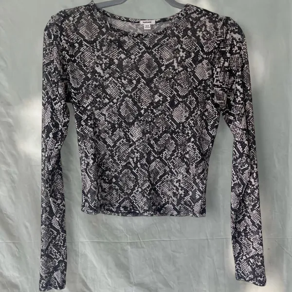 Garage Windsor Mesh Snakeskin Long Sleeve - Image 2