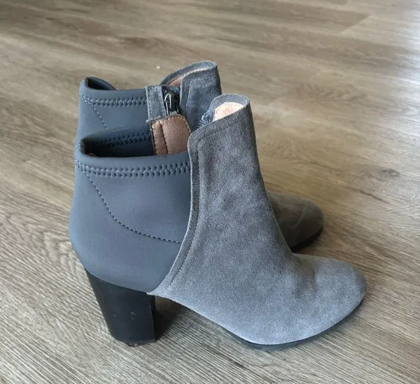 VIONIC PERK WHITNEY CHARCOAL ANKLE BOOTS. SIZE 7 - Image 3