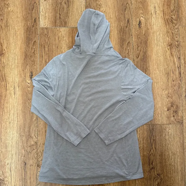 Primease Gray Lightweight Long Sleeve Hoodie Casual Pullover Women‎ M Activewear - Image 10